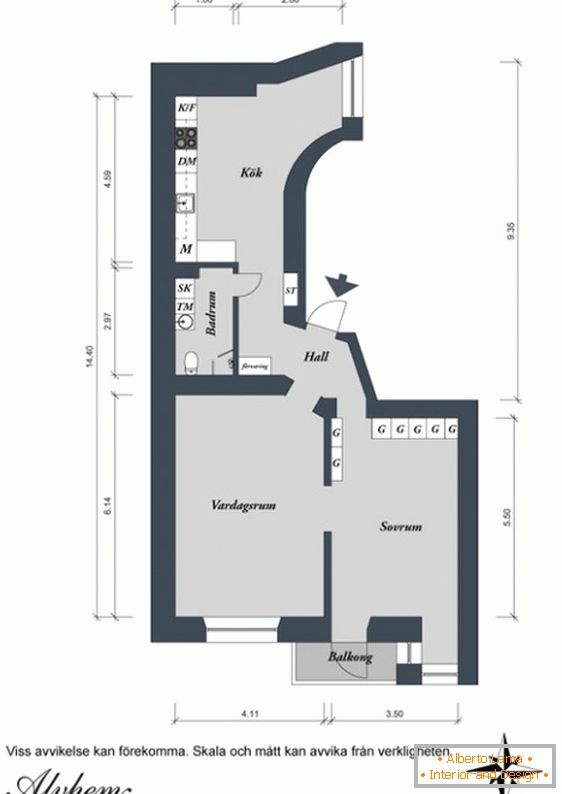Načrt malega stanovanja