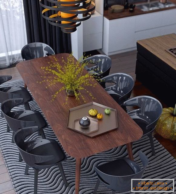 Izbiranje jedilnih miz in stoli za kuhinjo fotografijo