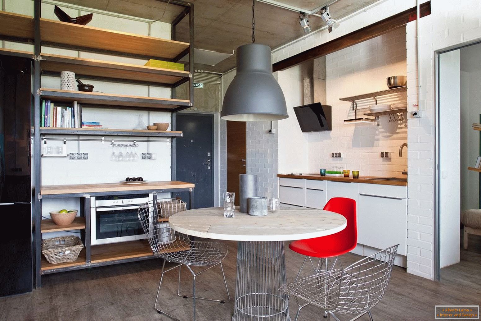 Kuhinja oblikovalec studio apartma v Rusiji