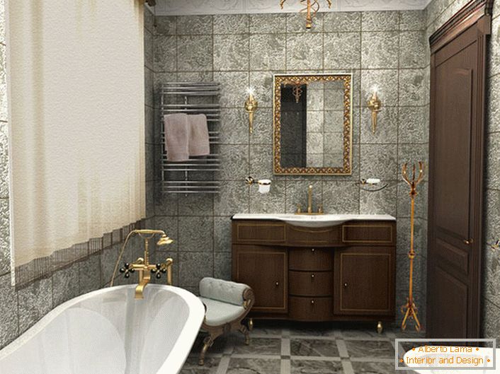 Luksuzna kopalnica v slogu Art Deco