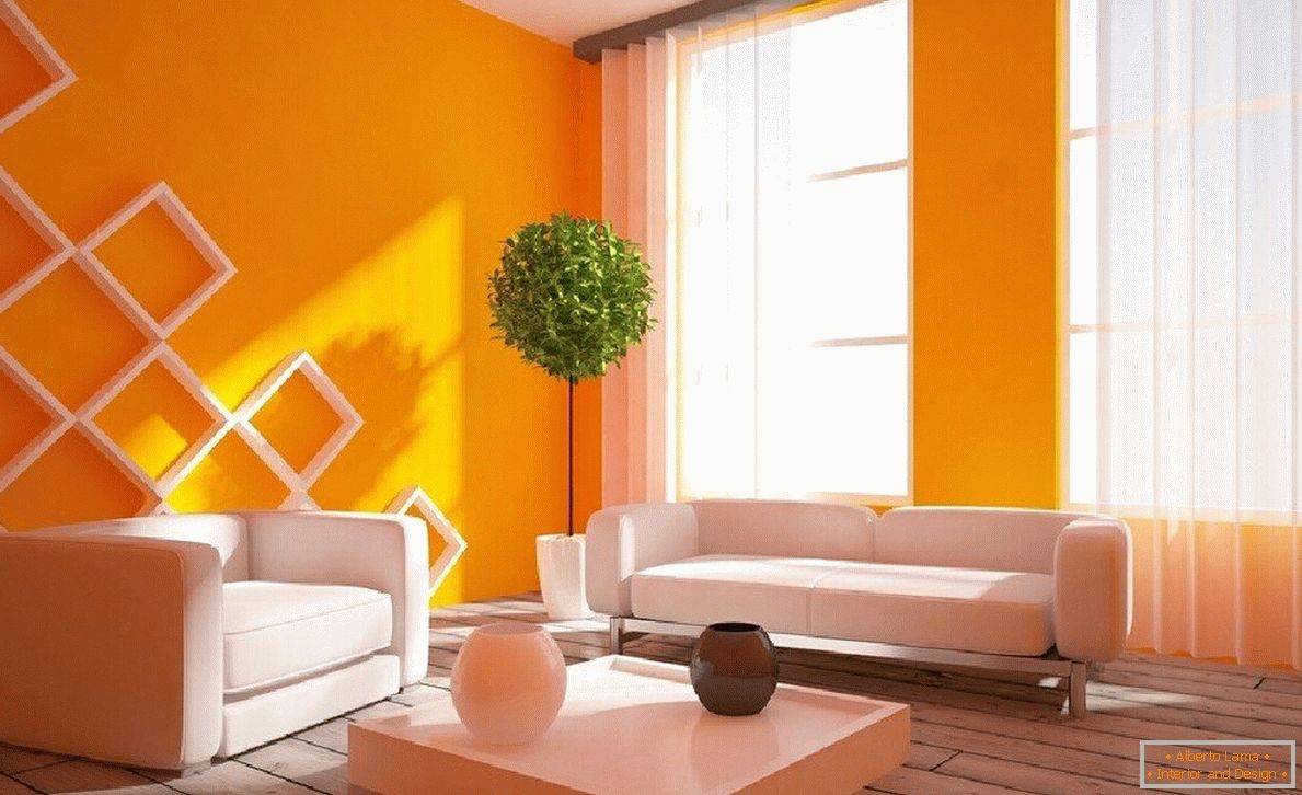 Notranjost v oranžni barvi