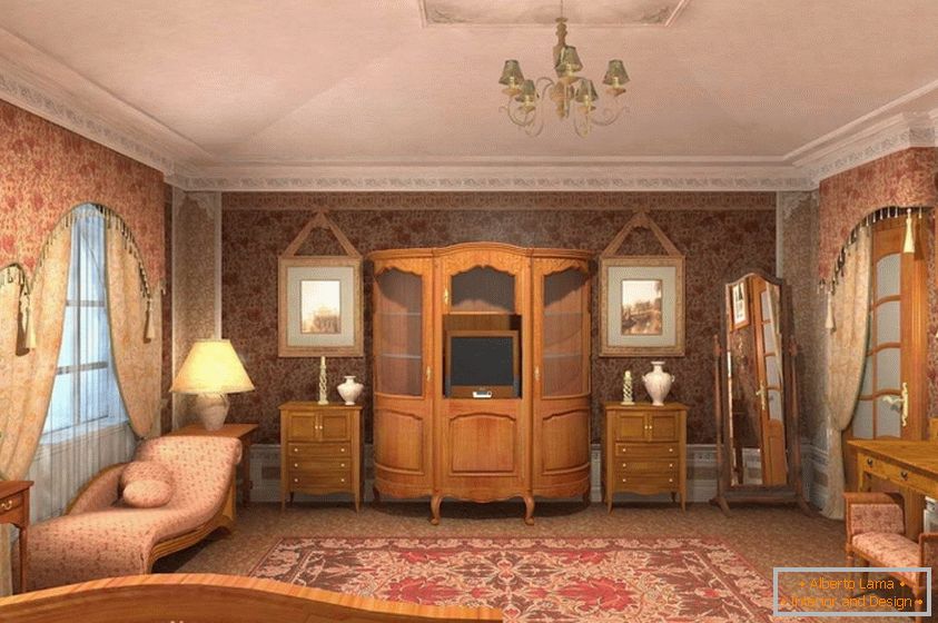 v boudoirju izberite pohištvo in razsvetljavo