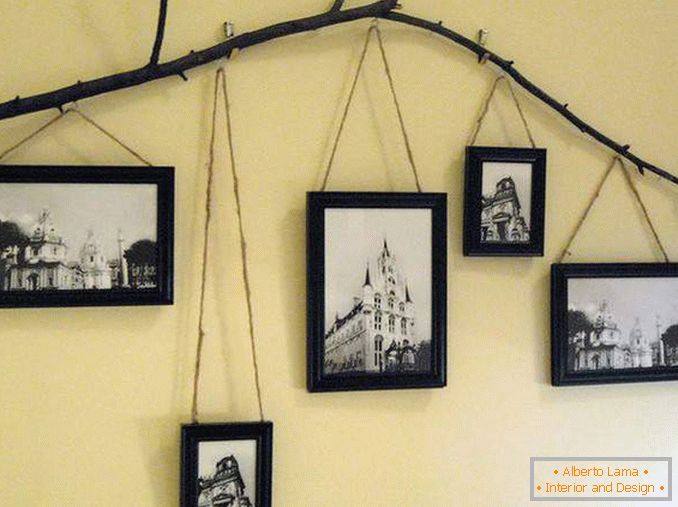 Kako okrasiti steno s fotografijami v okvirjih
