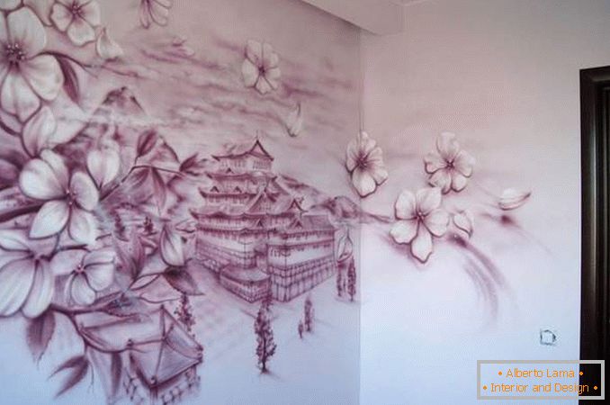 Kako okrasiti steno z ročno pobarvane - ideje s fotografijo