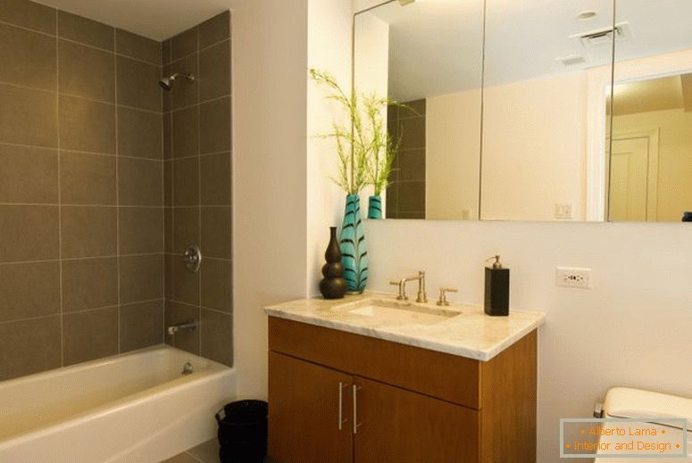 elegantno-domov-notranjost-dekoriranje-kopalnico-zasnovo-črno-bele-privlačno-moderne-majhne ideje-featuring-fascinantno-naravno-rjava-lesena-single-potapljaško-da-okrasite-a-majhna kopalnica- v črni in beli