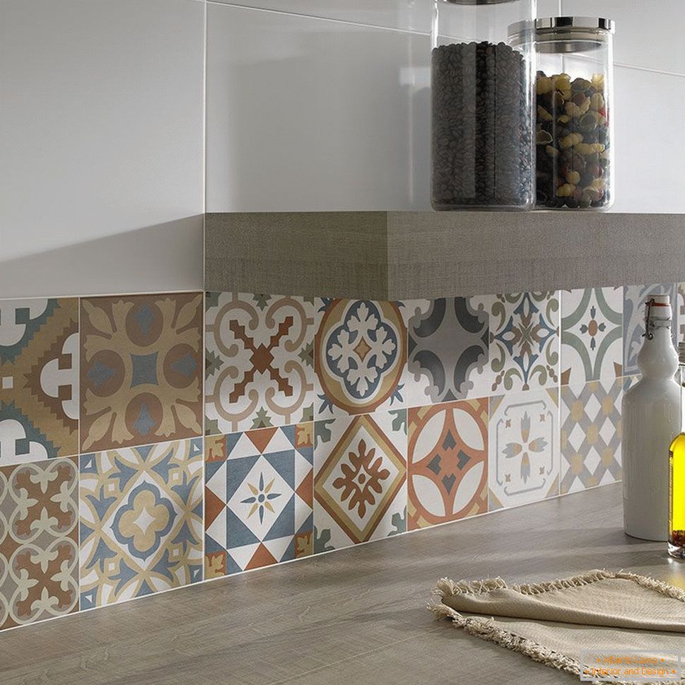 Tile v patchwork stilu в интерьере