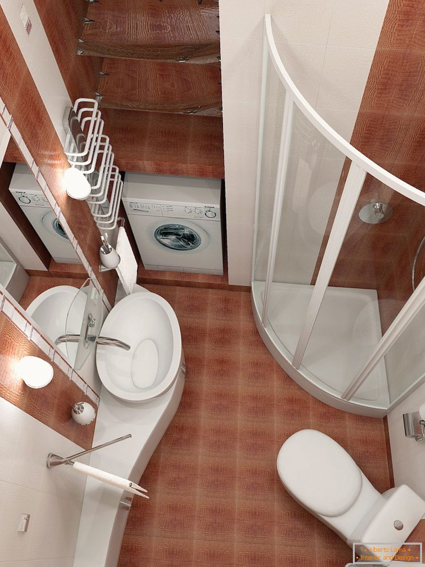 Notranjost kopalnice skupaj z straniščem