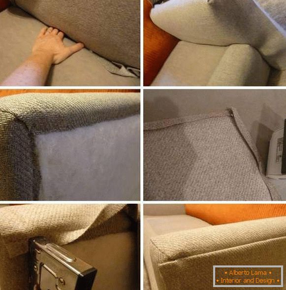 Kako zamenjati oblazinjenje kavč - korak za korakom