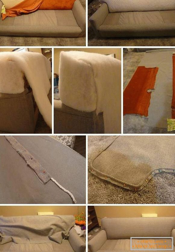 Obnova oblazinjenega pohištva - ideje za zoženje kavč