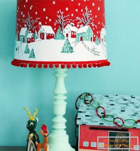 Vintage Lampshade za zimo