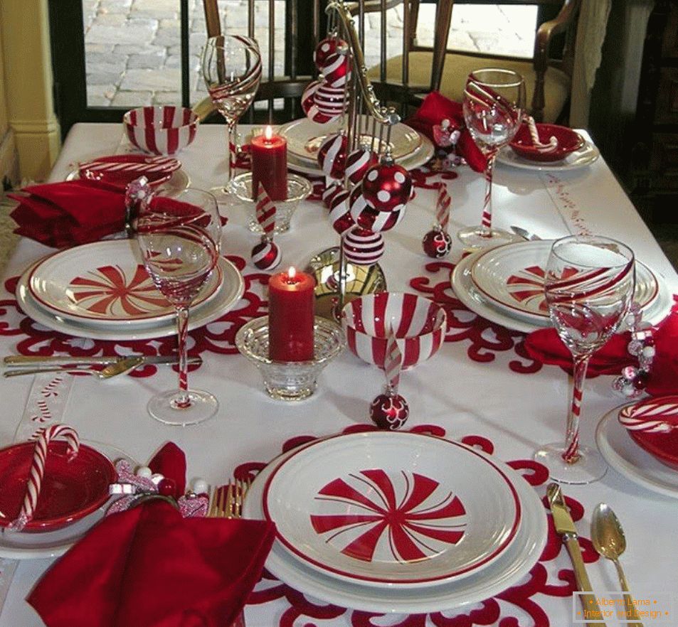 Nastavitev bele in rdeče mize