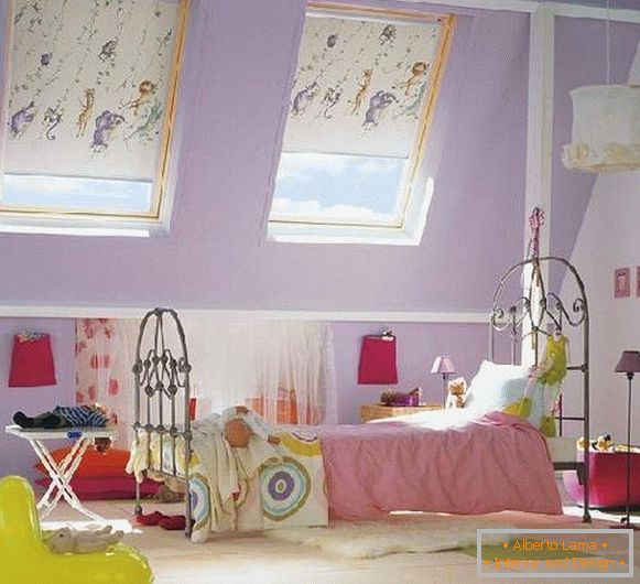 ideje zavese za dekleta za otroško sobo, fotografija 9