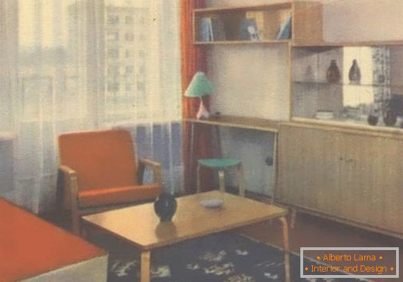 Sovjetsko pohištvoв стиле minimalizem 50-60-х