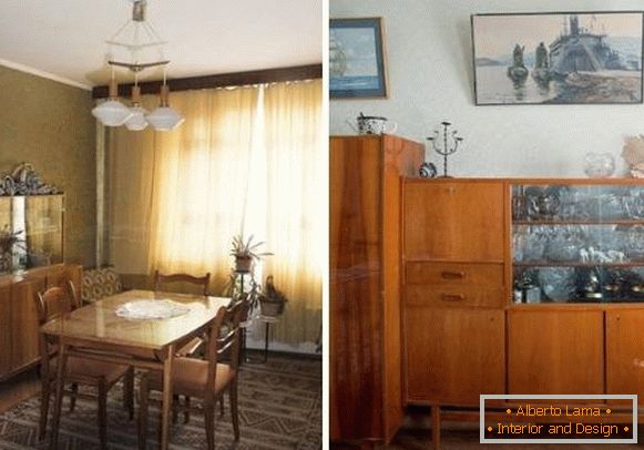 Sovjetsko pohištvo za dnevno sobo 50-70-ih
