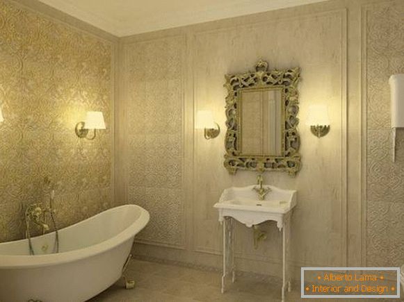 stenska svetilka za kopalnico v klasičnem stilu, fotografija 23