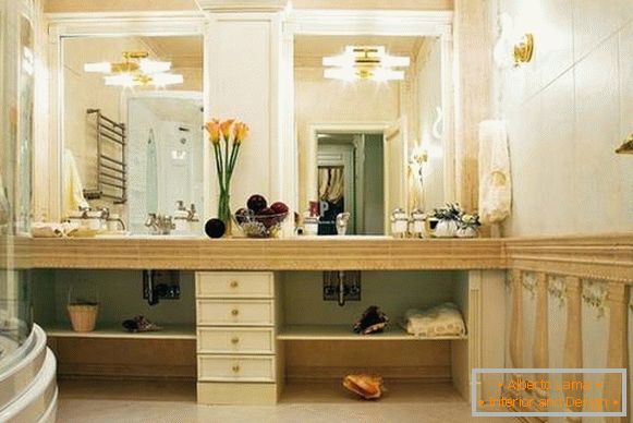 stenska svetilka za kopalnico v klasičnem slogu, fotografija 28