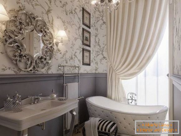 stenska svetilka za kopalnico v klasičnem stilu, fotografija 29
