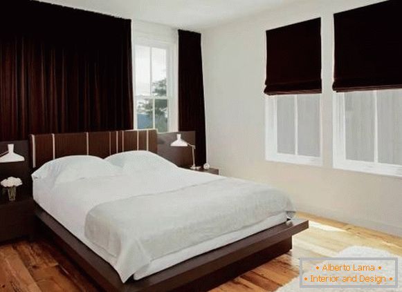 Design zavese za spalnico - foto modne novosti iz žameta