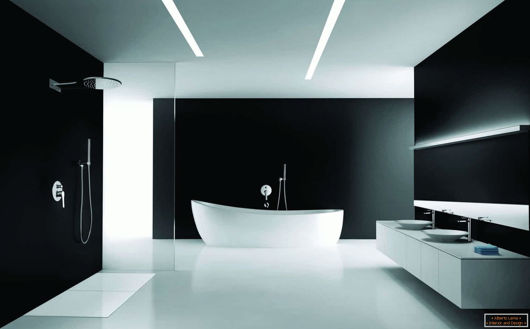 Možnost oblikovanja kopalnice в минимализме