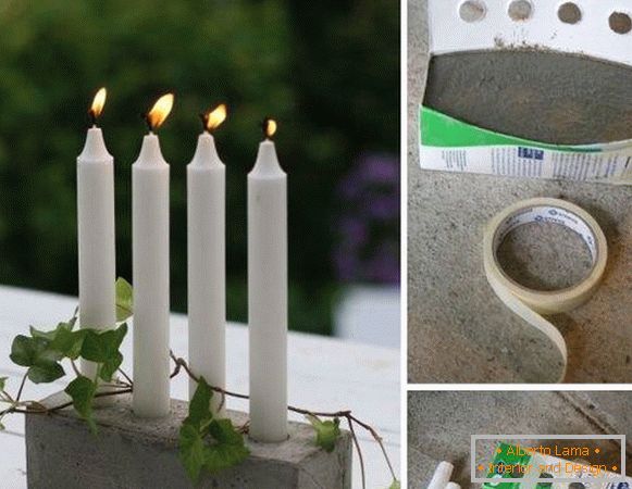 Kako narediti svečnike z lastnimi rokami