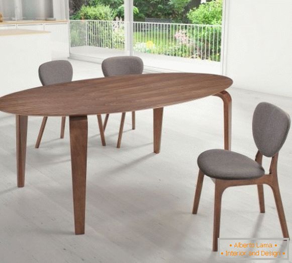 Jedilna miza iz vezanega lesa, foto 22
