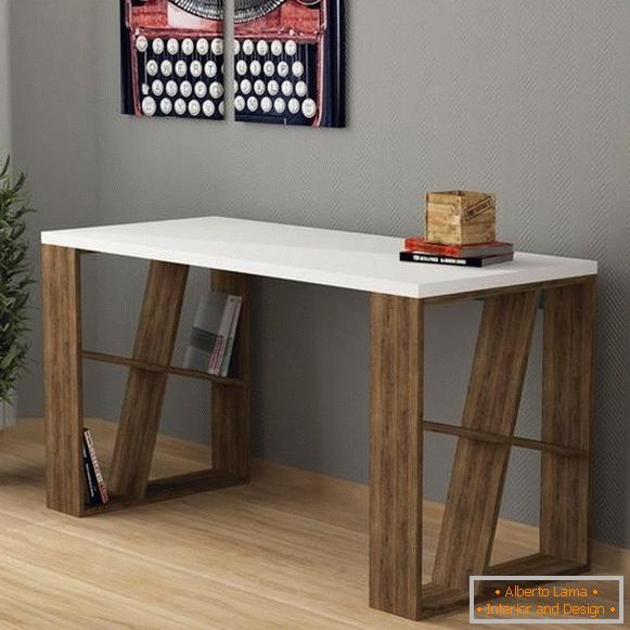 Delovna miza iz vezanega lesa, fotografija 29