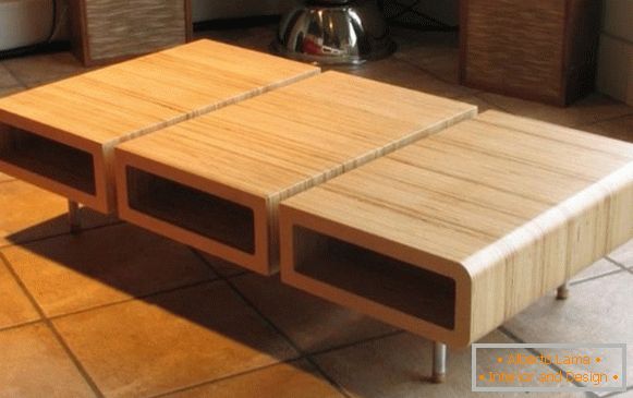 Kava miza iz vezanega lesa, foto 33