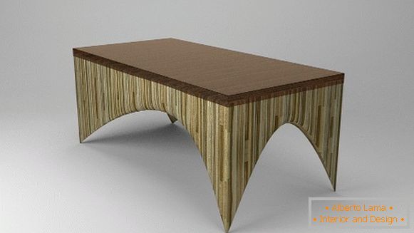 Kava miza iz vezanega lesa, fotografija 45