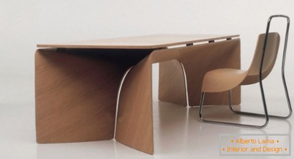 Pisalna miza iz vezanega lesa, foto 54