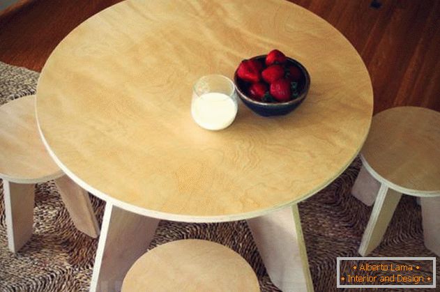 Jedilna miza iz vezanega lesa, fotografija 11