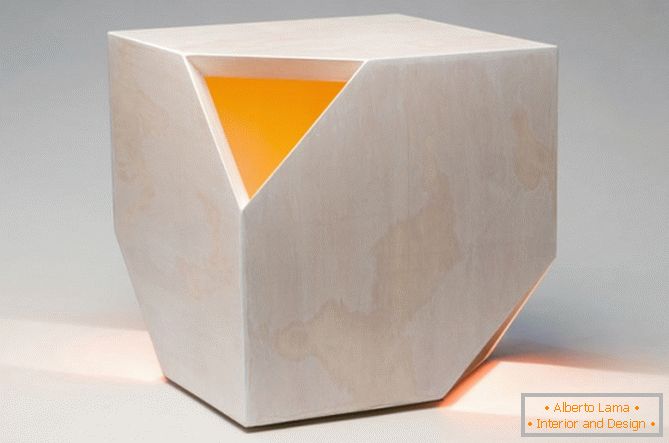 Nugget Hollow backlit miza iz HUXHUX Design