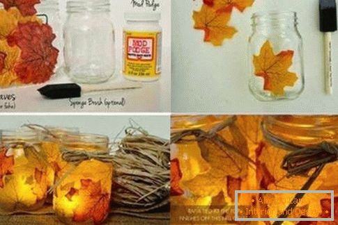 Kako okrasiti hišo z jeseni listi