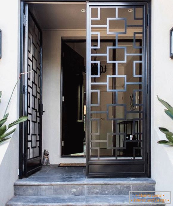 Elegantna vrata za vstop v hišo