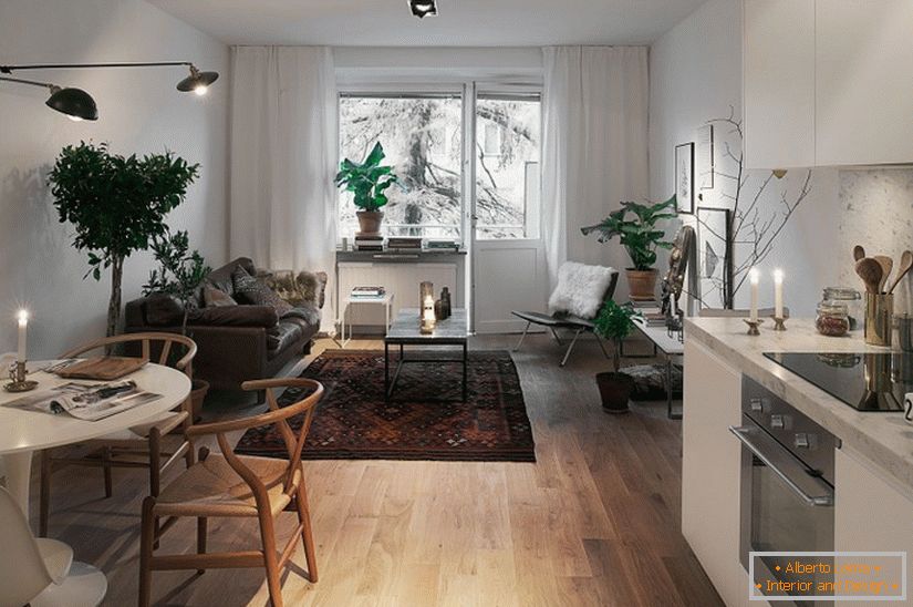 Notranja oblika apartmaja na Švedskem