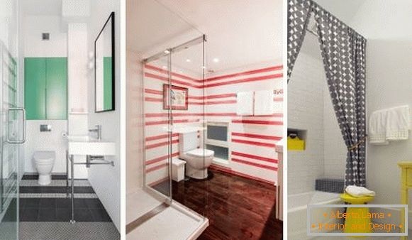 Eleganten in svetel notranjost kopalnic v slogu podstrešja