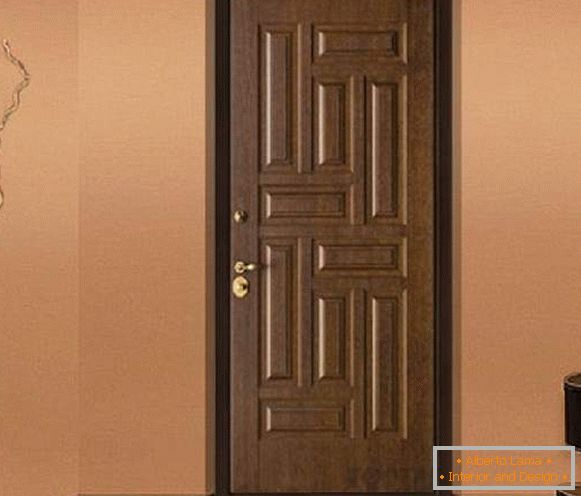 lesena vhodna vrata za stanovanja, foto 32