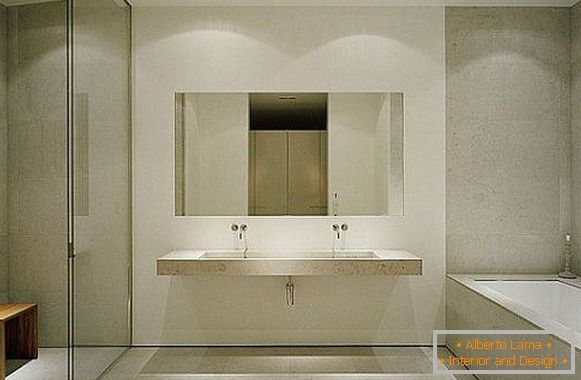 Minimalistična kopalnica design