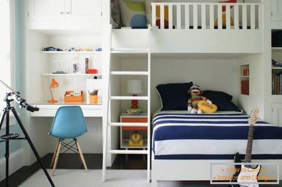 Vgrajeno pohištvo - fotografija za otroško posteljico