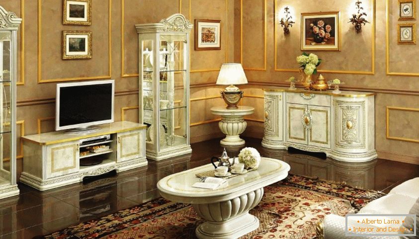 Kako izbrati pravo pohištvo za dnevno sobo v klasičnem slogu?