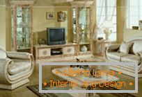 Izberite pohištvo za dnevno sobo v klasičnem slogu