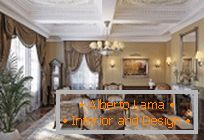 Izberite pohištvo za dnevno sobo v klasičnem slogu