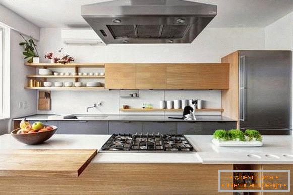 Moderna zasnova kuhinje zasebne hiše