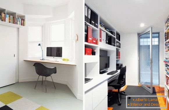 Kako opremiti domačo pisarno: pohištvo, omare, police