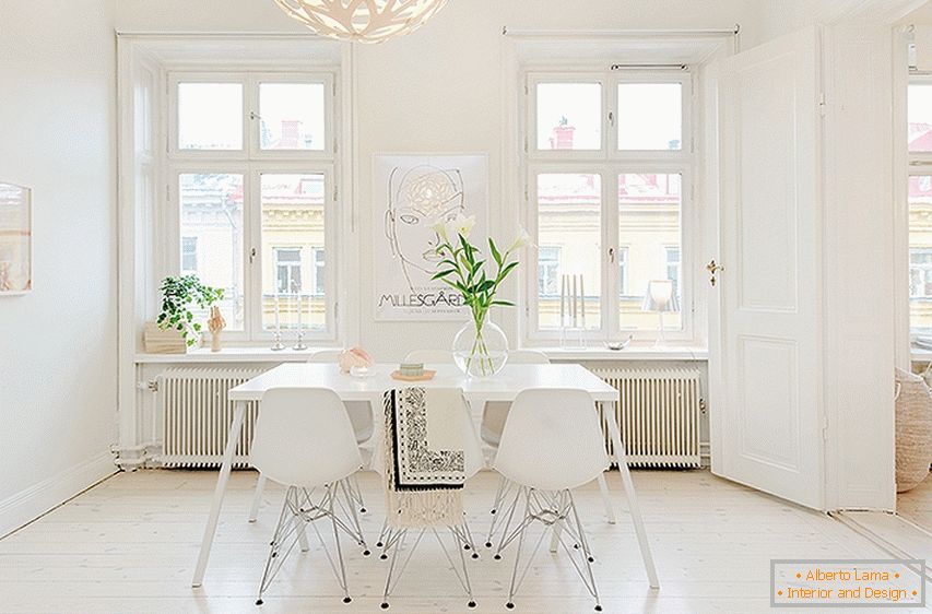 Elegantna notranjost švedskega stanovanja