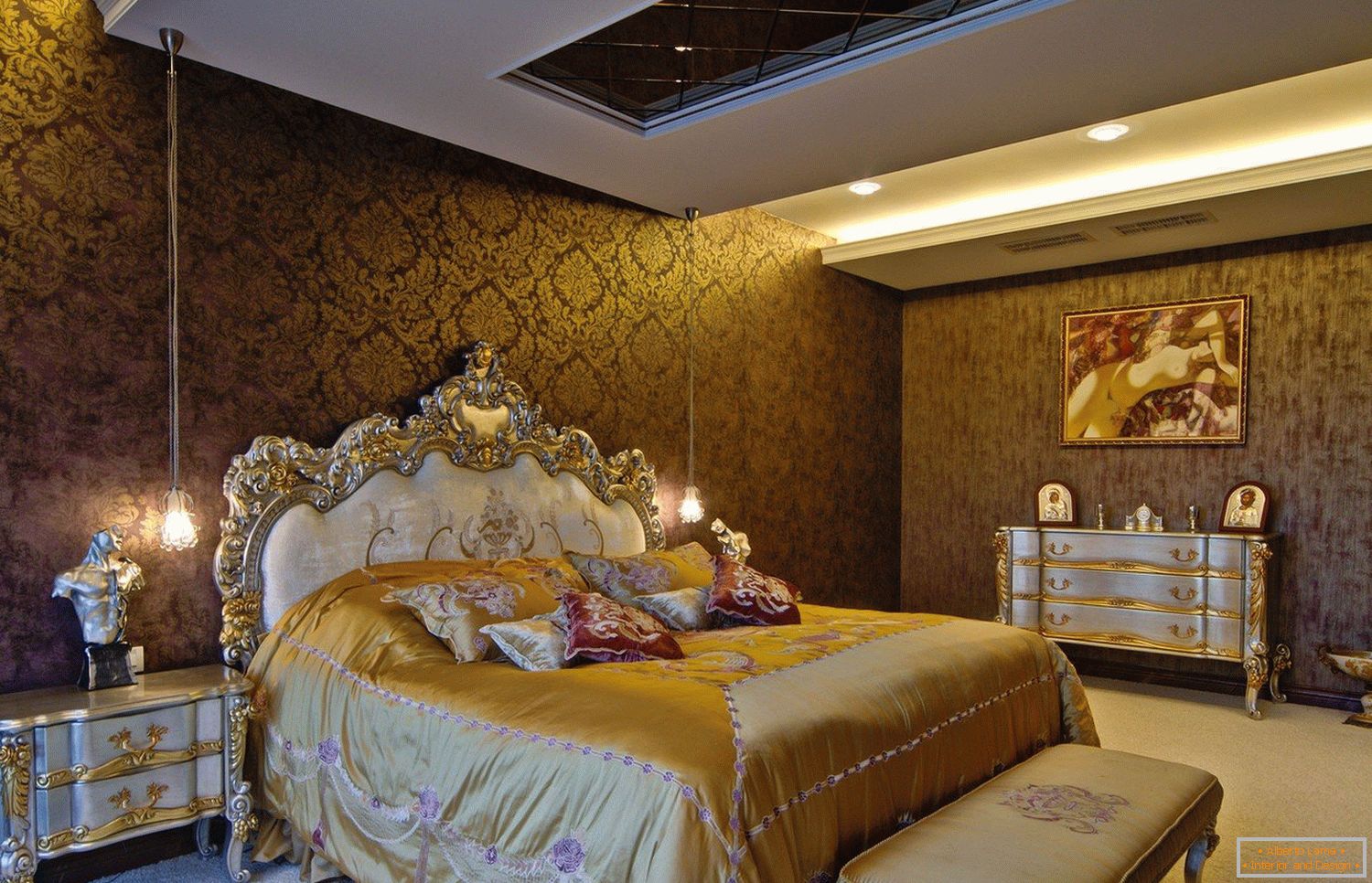 Golden Tones v oblikovanju spalnice