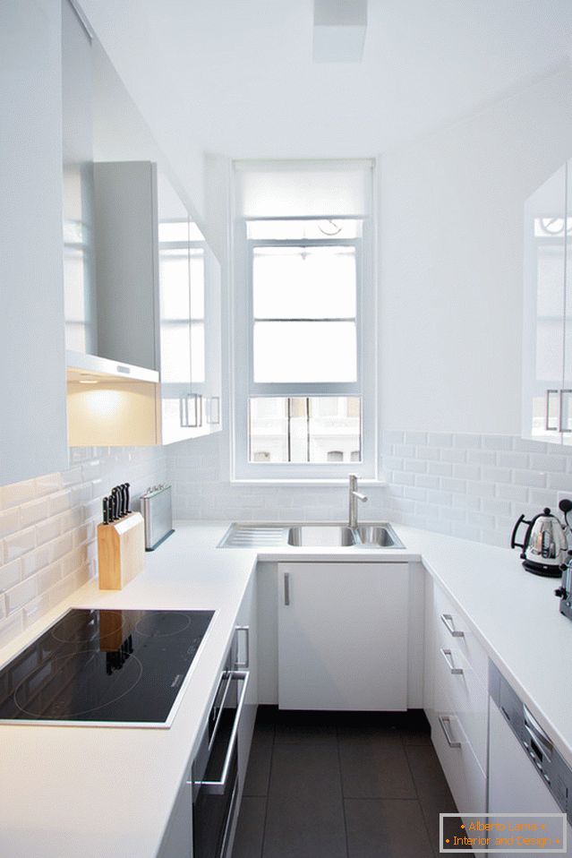 Povečajte prostor kuhinje v slogu minimalizma