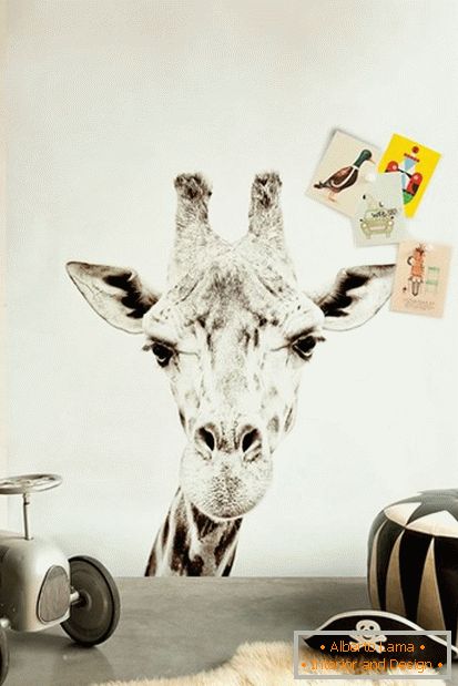 Foto ozadja z žirafo