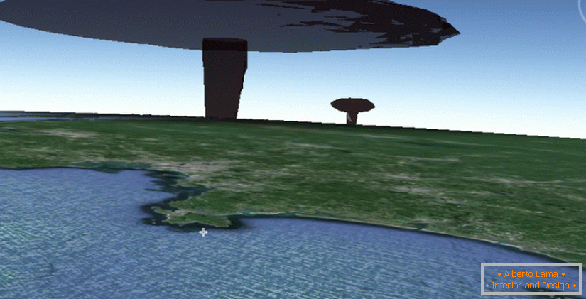 3D-Simulator posledic eksplozije jedrske bombe
