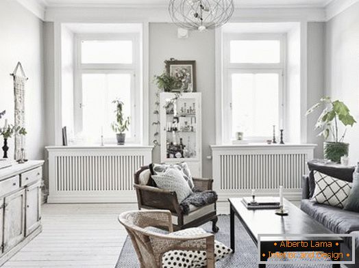 Klasična zasnova stanovanja v skandinavskem slogu