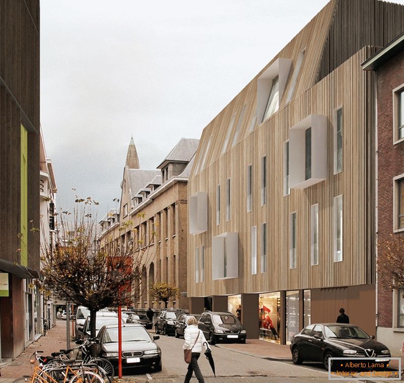 A2o Architecten, prenova fasade javne zgradbe v Belgiji